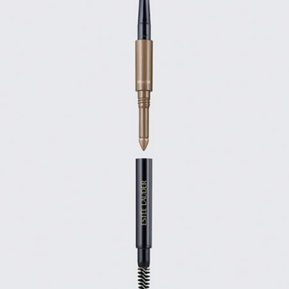 Estee Lauder 3-in-1 brow pencil, powder & brush.#7 Tupe. NIB. Retail $39